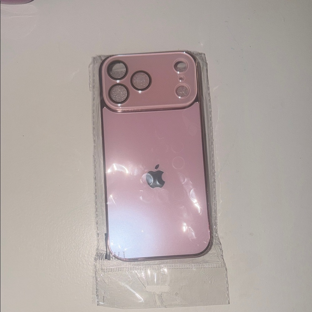 Apple Pink Protective iPhone 17pro max Case with Camera Cover